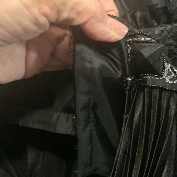 Closet CLEANOUT sale Badgley Mischka strapless pleated dress. Sz 6 - Picture 8 of 11